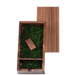 Personalized Photo Album walnut Wood USB+Box Pendrive USB flash drive 16GB - 32GB - 64GB