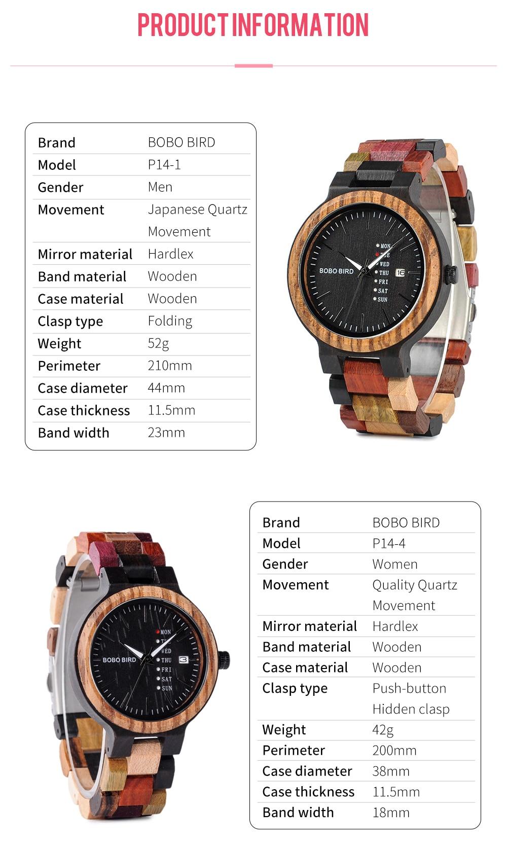 Wooden Watch Lover Colorful Wooden Band for Couples