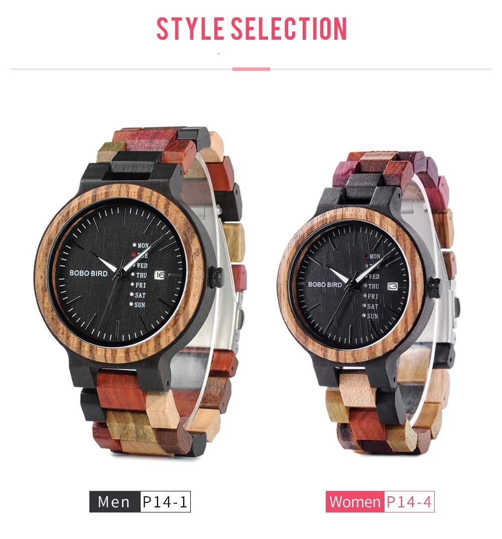 Wooden Watch Lover Colorful Wooden Band for Couples